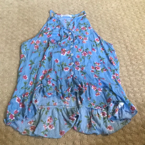 High low button tank top - Picture 1 of 2
